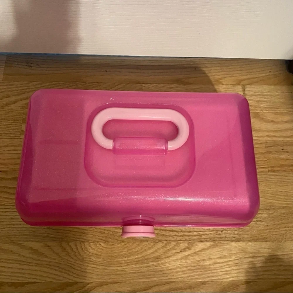 Caboodles Pink Two Tone Makeup Case Made in USA